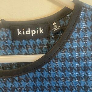 Kidpik Blue Houndstooth dress